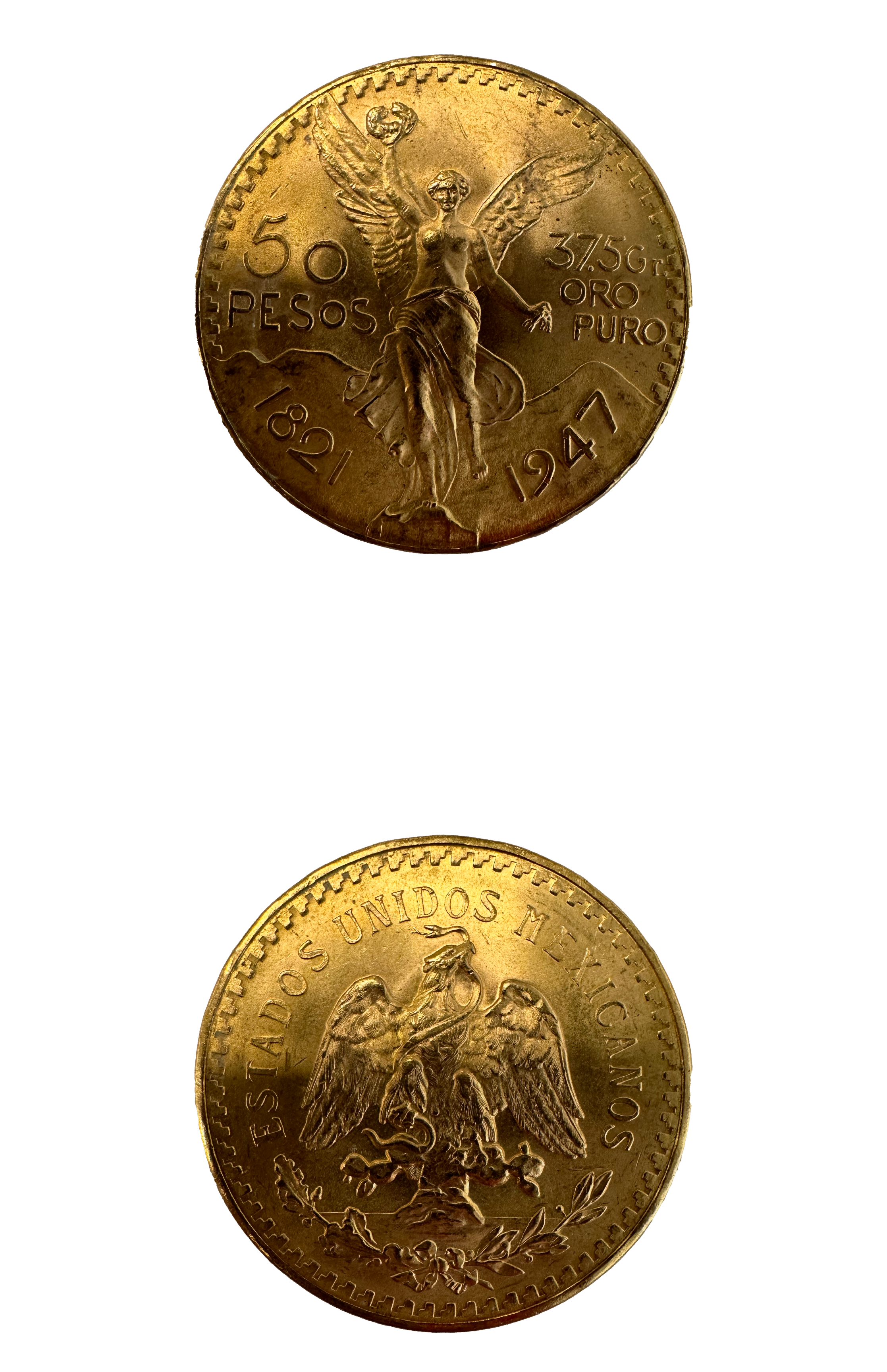 50 pesos mexicanos de oro