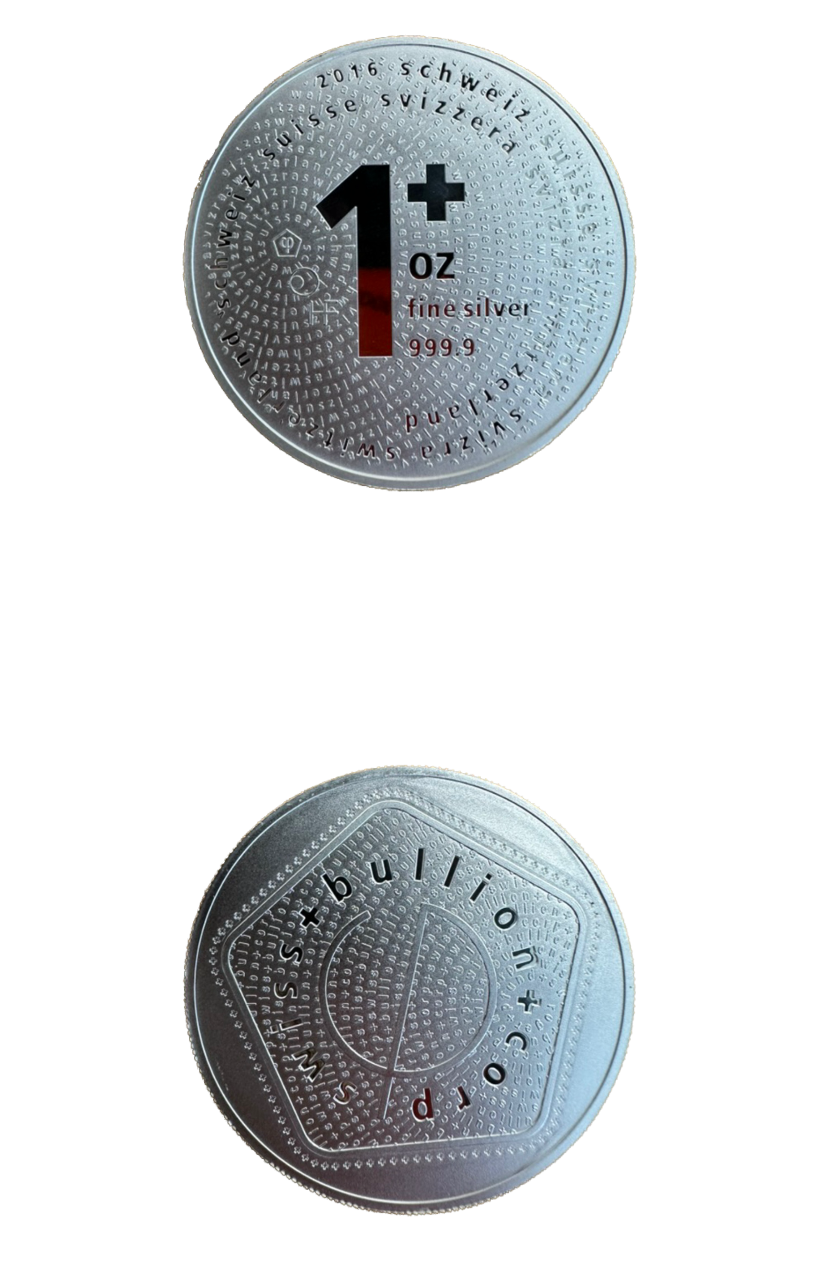 Moneda de plata Swiss Bullion de 1 oz