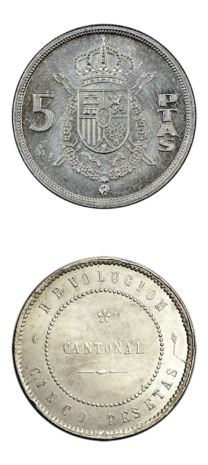 5 Pesetas Plata 92,5%